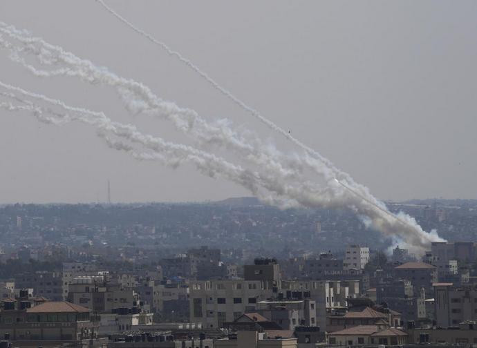 Razzi contro Israele lanciati dalla Striscia di Gaza
