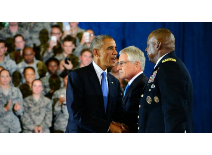 Barack Obama e il generale Austin