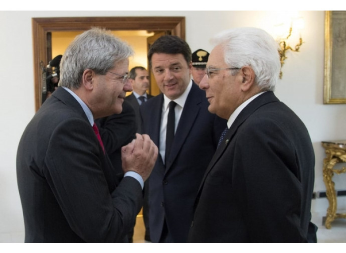 Gentiloni, Renzi e Mattarella