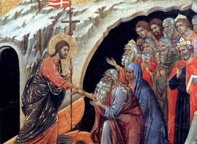 Duccio di Boninsegna, Gesù agli Inferi
