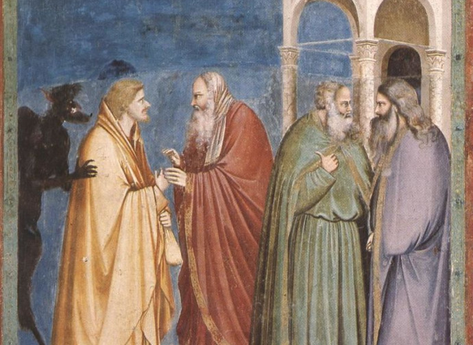 Giotto_Tradimento di Giuda_Cappella degli Scrovegni