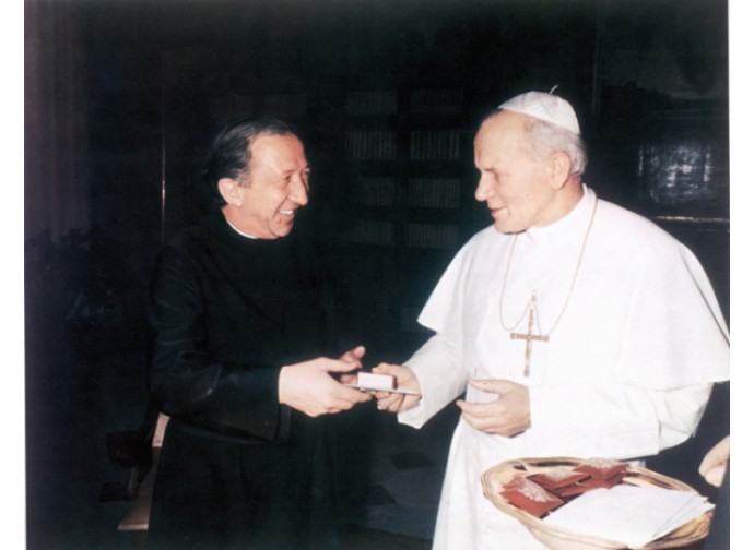 Don Giussani e Giovanni Paolo II