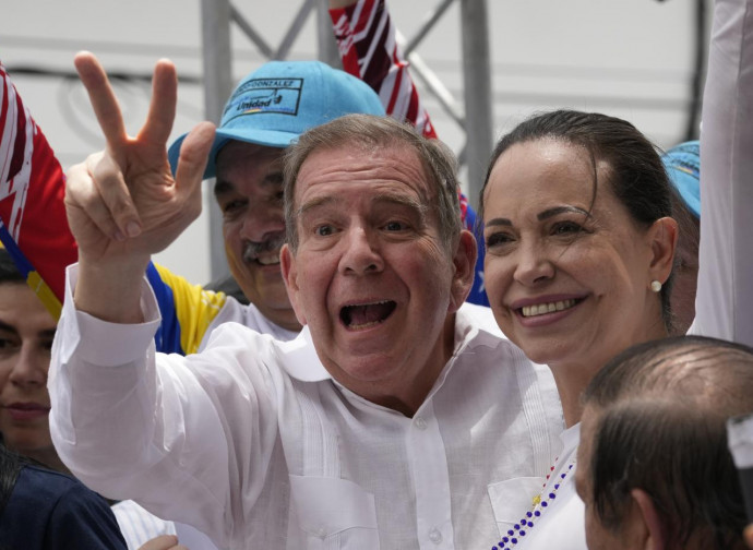 Edmundo Gonzalez Urritia con Maria Corina Machado (La Presse)