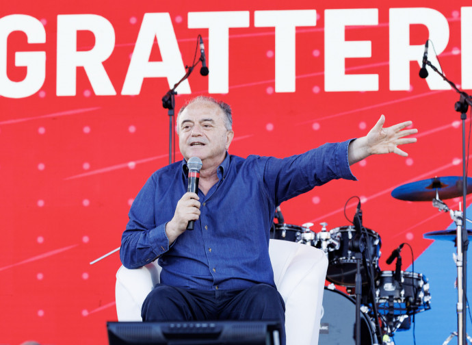 Il magistrato Gratteri alla festa del Fatto (La Presse)