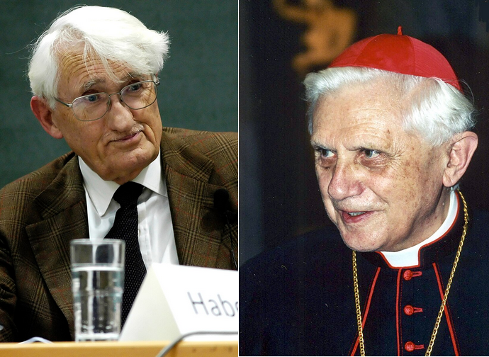 Habermas (CC, W. Huke, 2008) + Ratzinger (CC, M. Ferrari, 2001)