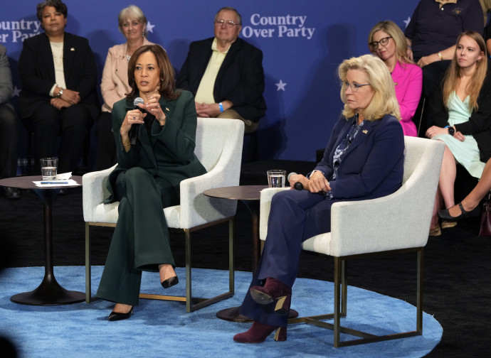 Kamala Harris e Liz Cheney (La Presse)