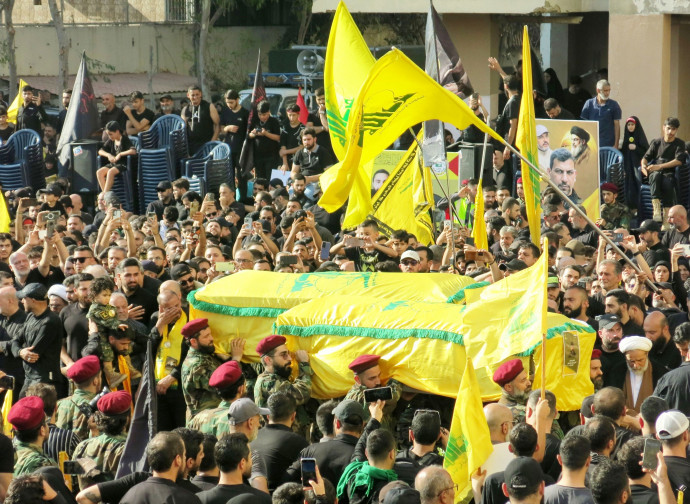 Funerale di guerriglieri Hezbollah (foto di Elisa Gestri)