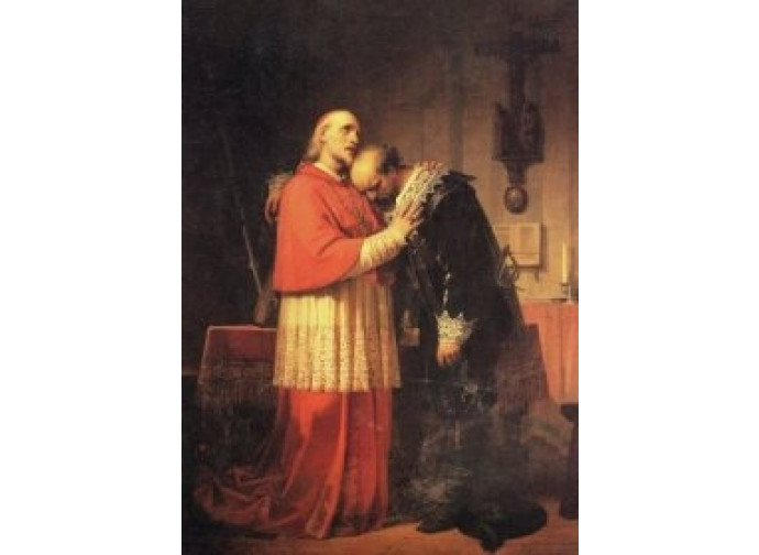 Il cardinal Borromeo e l'Innominato
