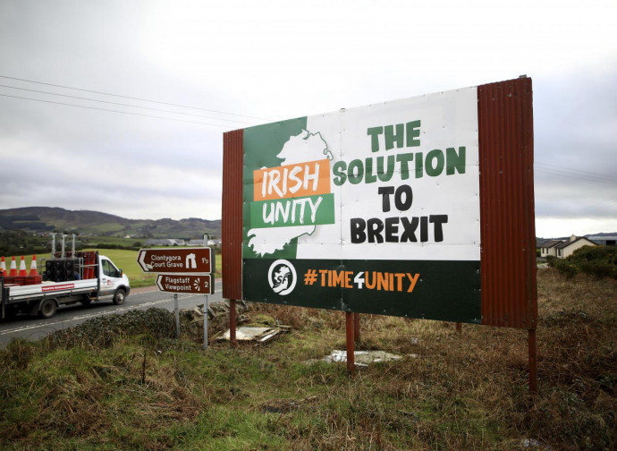 Manifesto irredentista al confine irlandese
