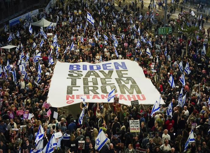 Israele, proteste contro il governo Netanyahu - Foto LaPresse