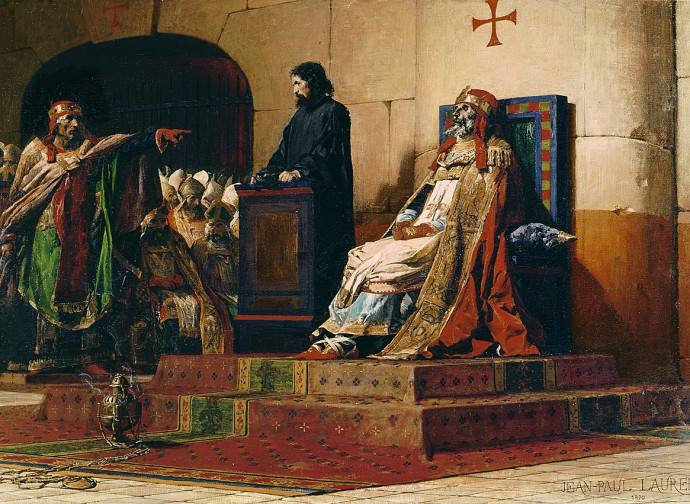 Concilio cadaverico, Jean-Paul Laurens (1870), Nantes, Musée des Beaux-Arts