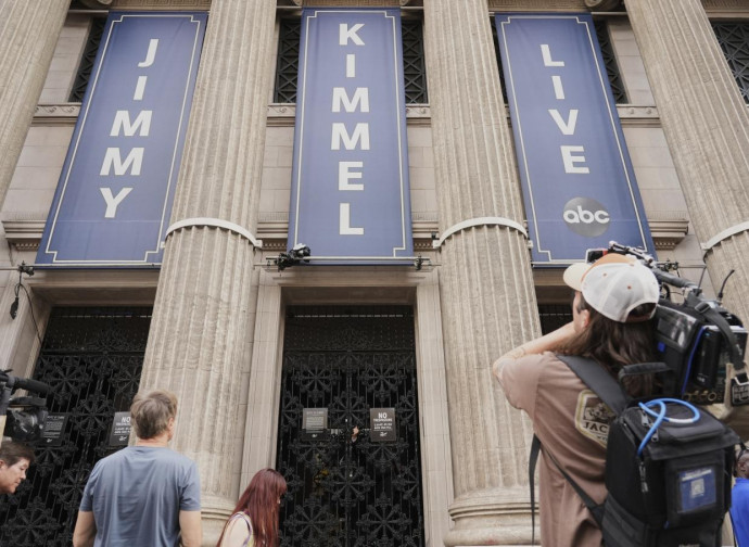 Lo studio del programma di Jimmy Kimmel della Abc (La Presse) Lo studio del programma di Jimmy Kimmel della Abc (La Presse)