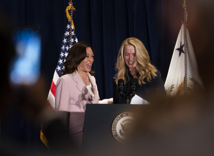 Kamala Harris e Laurene Powell Jobs (La Presse)