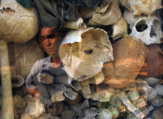Genocidio dei Khmer Rossi, ossario di Siem Reap (La Presse)
