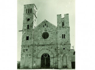 La chiesa di Široki Brijeg subito dopo la guerra