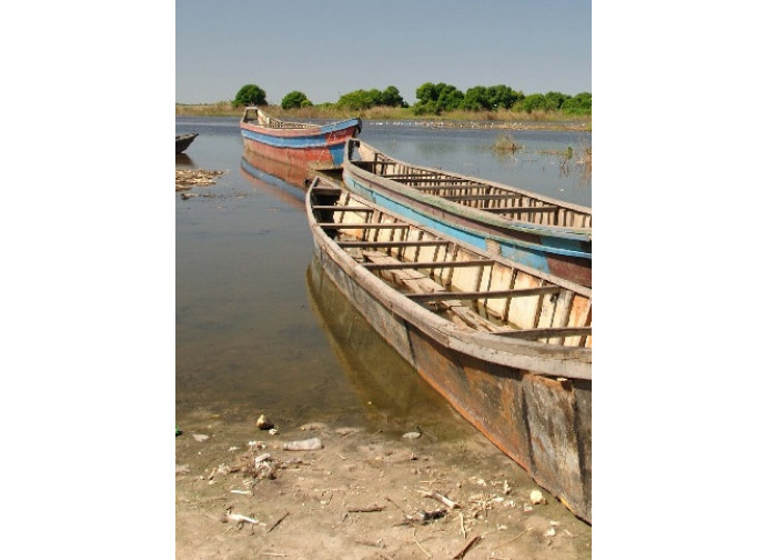 Barche sul Lago Ciad