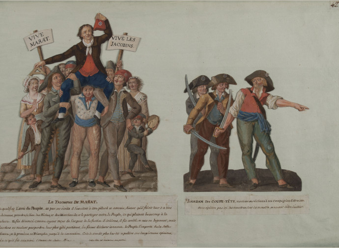 Stampa giacobina, "Il trionfo di Marat" Stampa giacobina, "Il trionfo di Marat"
