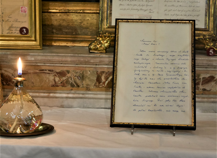 Lettera di Wojtyła a familiari di Zachuta (foto Redzioch)