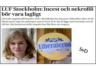 Svezia, c'è chi chiede incesto e necrofilia legali