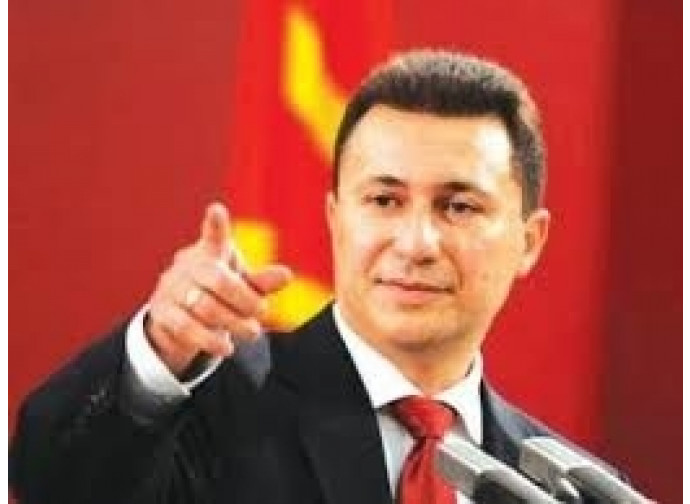 Il capo del governo macedone Nikola Gruevski