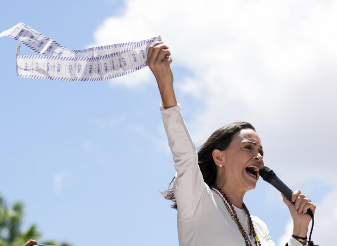 Maria Corina Machado, leader dell'opposizione (La Presse)