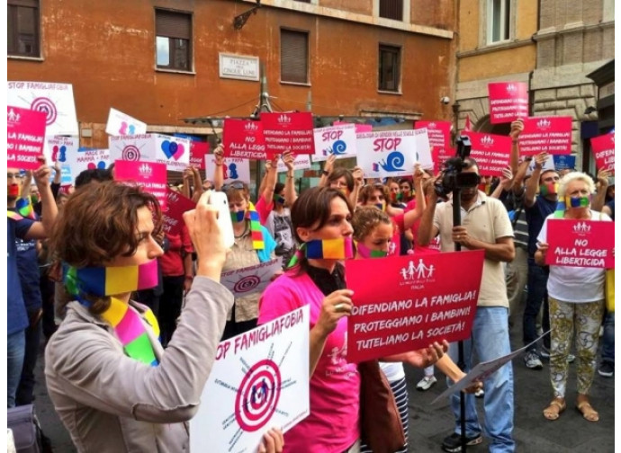 Il flash mob a Roma