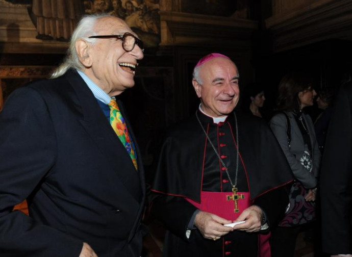 Monsignor Paglia con Marco Pannella