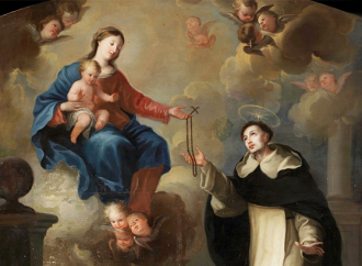 San Domenico e la Vergine Maria: la missione del Rosario