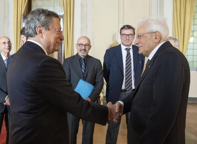 Draghi e Mattarella (LaPresse)