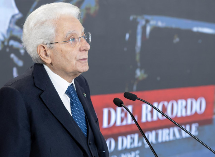 Mattarella nel Giorno del Ricordo (La Presse)