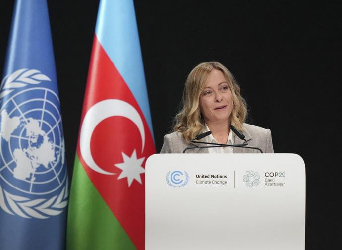 giorgia Meloni alla Cop29 di Baku - LaPresse