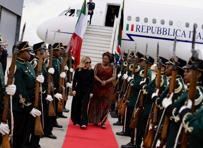 Giorgia Meloni in Sudafrica (La Presse)