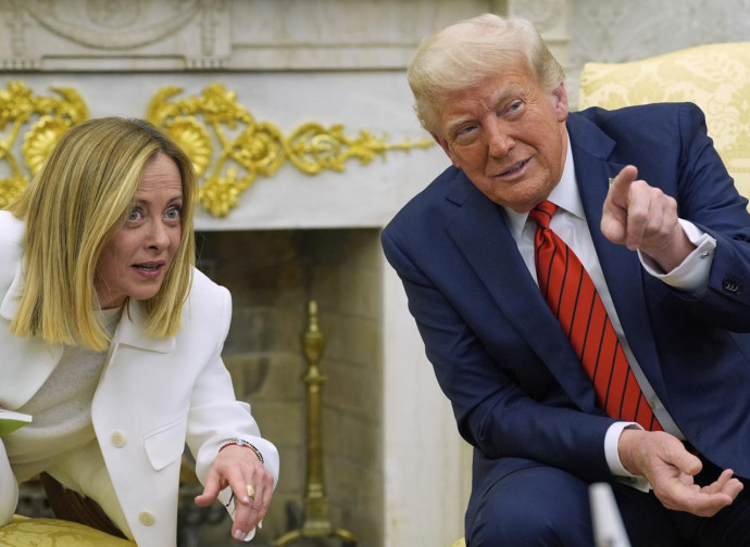 Giorgia Meloni e Donald Trump (La Presse)