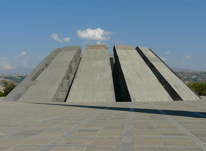 Il memoriale del genocidio armeno, a Erevan