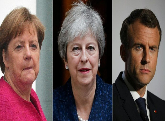 Merkel, May e Macron