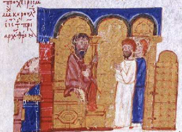Michele Cerulario, miniatura del XII secolo