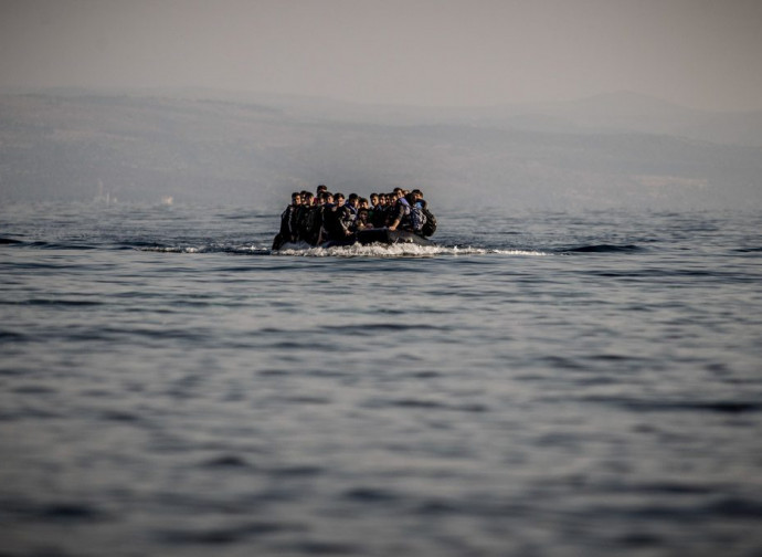 Barcone di immigrati nel Mediterraneo