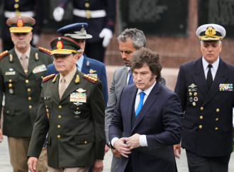 Javier Milei alle celebrazioni della memoria del conflitto delle Falkland (AP)