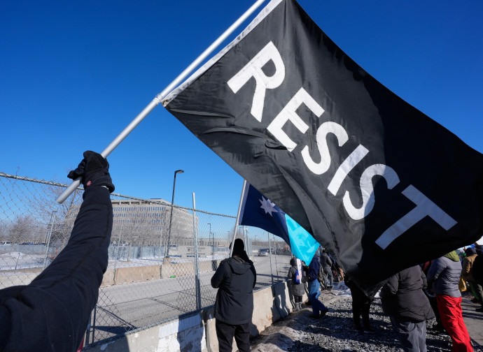 Protesta anti-ICE in Minnesota (AP)