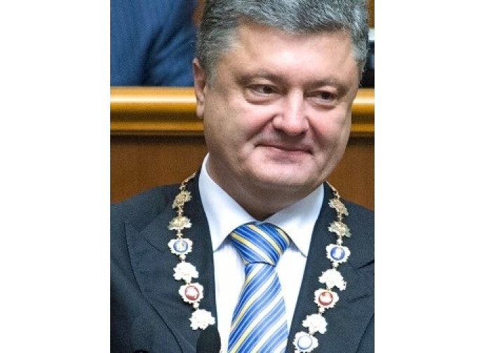Il presidente ucraino Poroshenko 