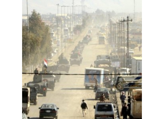 Mosul, colonna irachena