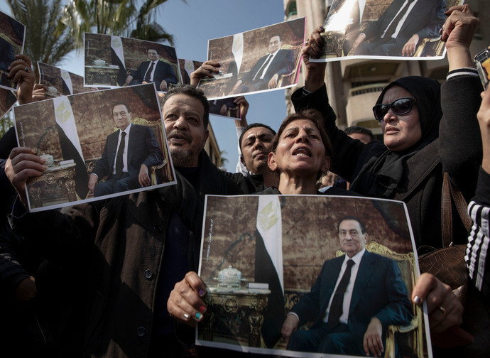 I funerali dell'ex presidente Mubarak