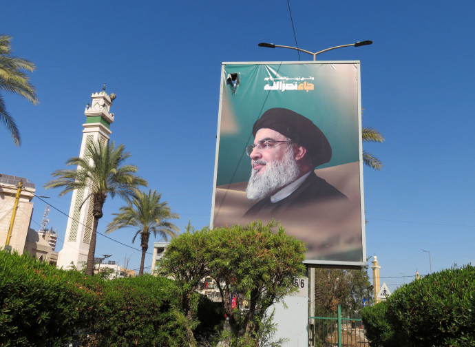 Beirut, poster di Nasrallah