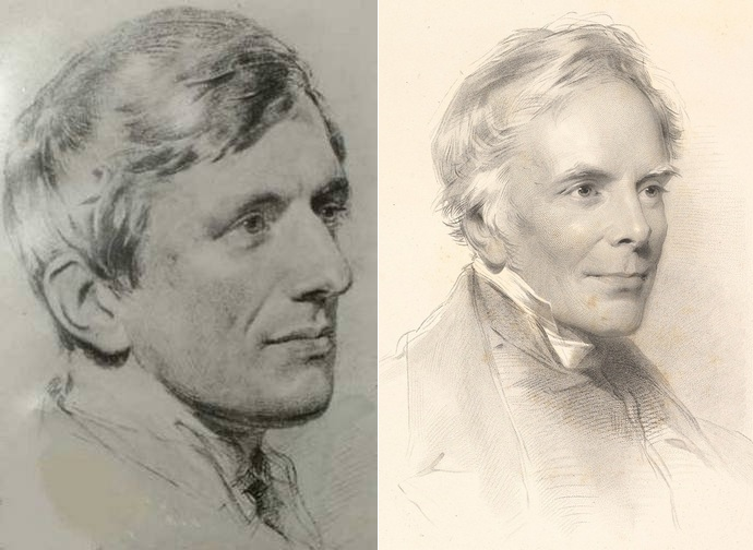 Ritratti di John Henry Newman e John Keble, due tractariani