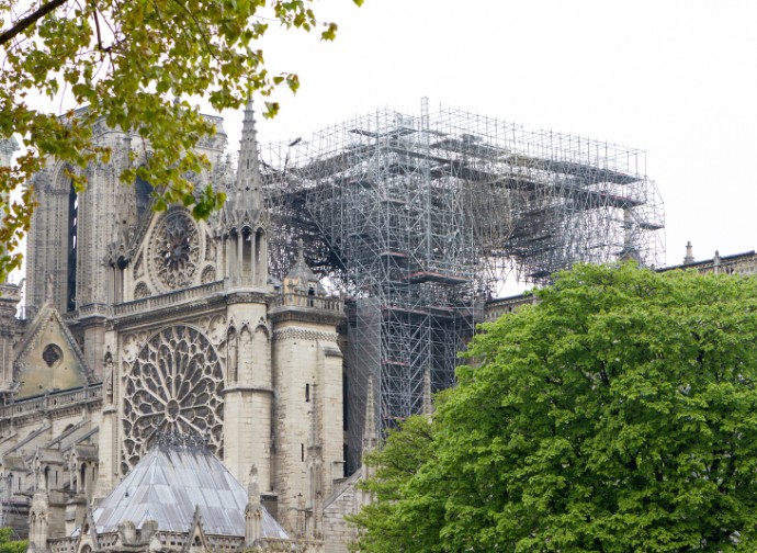 Notre Dame dopo l'incendio