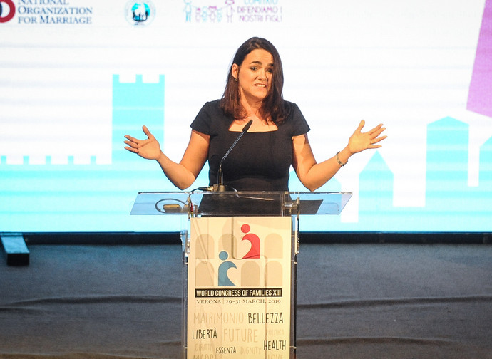 Katalin Novak, ministro ungherese al World Congress of Families a Verona