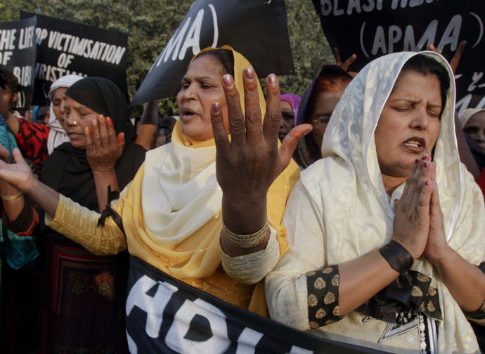 Pakistan, protesta contro la legge sulla blasfemia (AP)