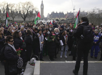 Manifestazione palestinese a Londra (La Presse)