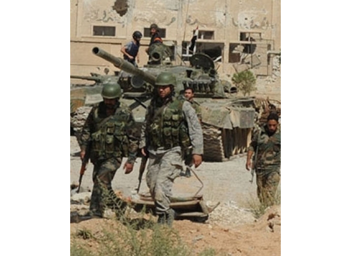 Truppe siriane a Palmira