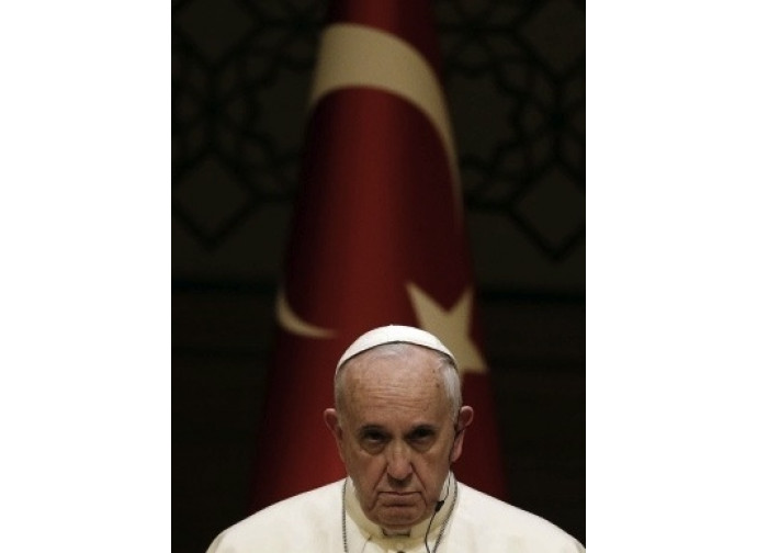 Papa Francesco nel suo viaggio in Turchia
